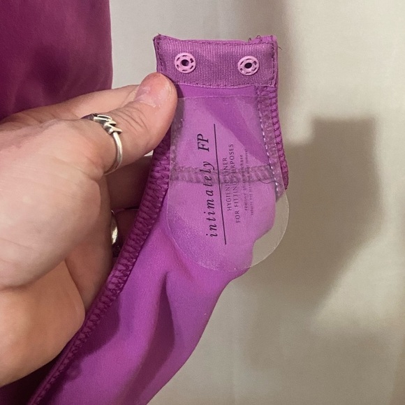 Free People size L Somethin' Bout You solid one sleeve bodysuit summer bloom - Picture 12 of 13